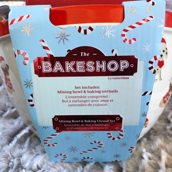 Ceramic mixing bowl set with Christmas dachshund - Picture 3 of 4